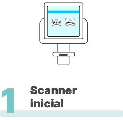 Escáner inicial para ortodoncia invisible